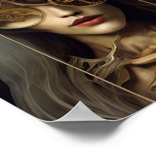 Das Eyepiece Surreal Fantasy Art Poster (Ecke)