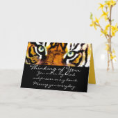 DAS EYE'S_ DES TIGERS KARTE (Gelbe Blume)