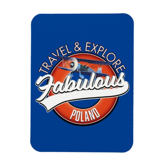 Das fabelhafte Polnische Logo Magnet (Vertikal)
