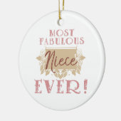 Das fabelhafteste Nichte der Welt Keramik Ornament (Links)