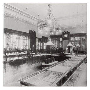 Das faberge-Handelszentrum (b/w Foto) Fliese