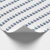 Das Fabric-Siegel im Zazzle Mascot Logo Geschenkpapier (Ecke)