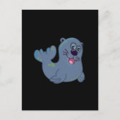 Das Fabric-Siegel im Zazzle Mascot Logo Postkarte (Vorderseite)