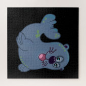 Das Fabric-Siegel im Zazzle Mascot Logo Puzzle (Horizontal)