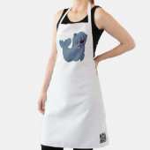 Das Fabric-Siegel im Zazzle Mascot Logo Schürze (InSitu)