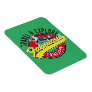 Das fabulous Kamerun Logo für Reise & Entdecke Magnet