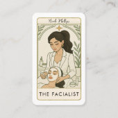 Das Facialist Skin Care Tarot Social Media QR Visitenkarte (Vorderseite)