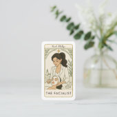 Das Facialist Skin Care Tarot Social Media QR Visitenkarte (Stehend Vorderseite)