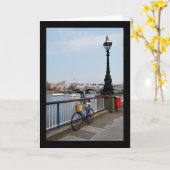 Das Fahrrad an der Themse Karte (Gelbe Blume)