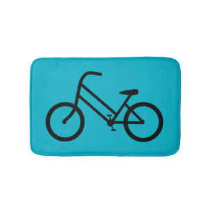 Das Fahrrad der Frauen Badematte