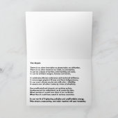 Das Fahrrad Karte (Innenseite)