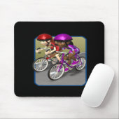 Das Fahrrad-Rennen der Frauen Mousepad (Mit Mouse)