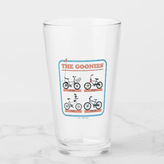 Das Fahrraddiagramm der Goonies Glas (Vorderseite)