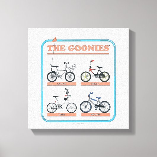 Das Fahrraddiagramm der Goonies Leinwanddruck (Vorderseite)