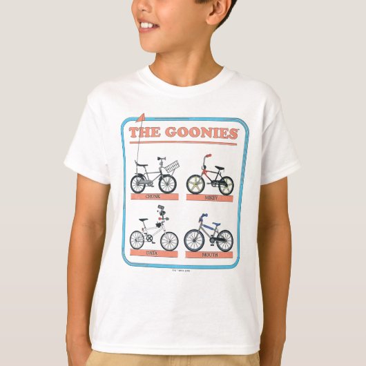 Das Fahrraddiagramm der Goonies T-Shirt (Vorderseite)