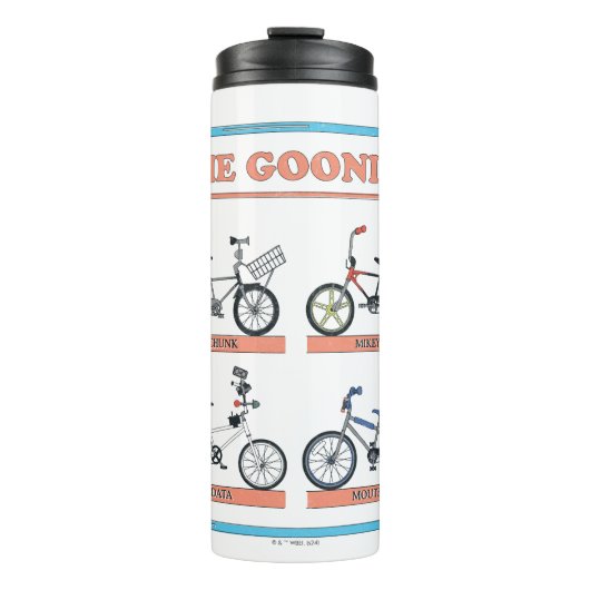 Das Fahrraddiagramm der Goonies Thermosbecher (Vorderseite)