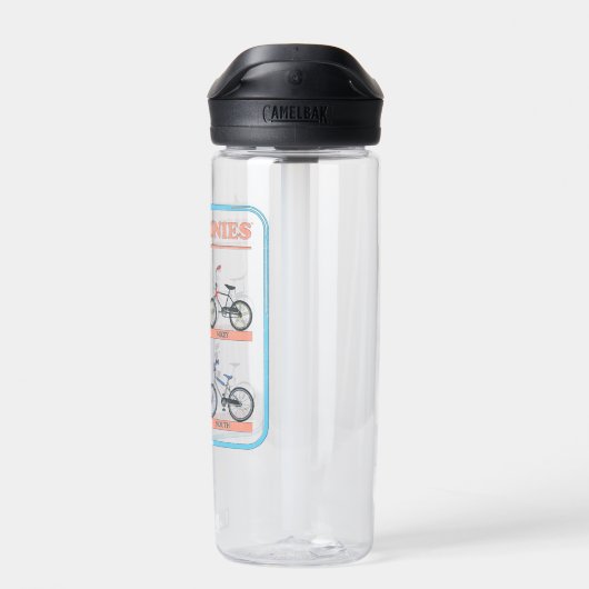 Das Fahrraddiagramm der Goonies Trinkflasche (Rückseite)