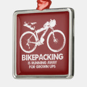 Das Fahrradfahren für das Groß-Ups läuft ab Ornament Aus Metall (Links)
