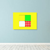 Das Fahrradrennen Jerseys 3 Gelb Leinwanddruck (Insitu (Holzboden))