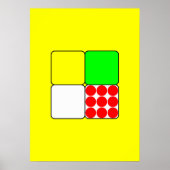 Das Fahrradrennen Jerseys 3 Gelb Poster (Vorne)