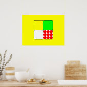 Das Fahrradrennen Jerseys 3 Gelb Poster (Küche)