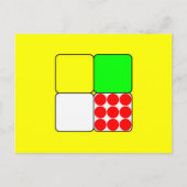 Das Fahrradrennen Jerseys 3 Gelb Postkarte (Vorderseite)