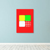 Das Fahrradrennen Jerseys 3 Red Leinwanddruck (Insitu (Holzboden))