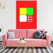 Das Fahrradrennen Jerseys 3 Red Leinwanddruck (Insitu (Wohnzimmer))