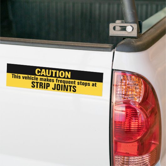 Das Fahrzeug hält an den Strip-Gelenken häufig an. Autoaufkleber (Auf Lkw)