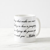 Das Fallen in Liebe springt in einen Abgrund Kaffeetasse (VorderseiteRechts)