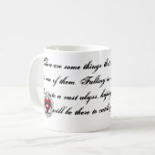 Das Fallen in Liebe springt in einen Abgrund Kaffeetasse (Vorderseite Links)