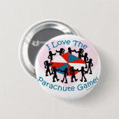 Das Fallschirm-Spiel Button (Vorne & Hinten)