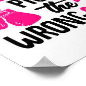 Das falsche Brustkrebs-Bewusstsein der Mädchen aus Poster (Ecke)