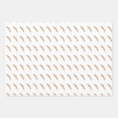 Das Faltpapier für die gefriergetrocknete Feder Geschenkpapier Set (Vorderseite)