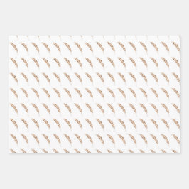 Das Faltpapier für die gefriergetrocknete Feder Geschenkpapier Set