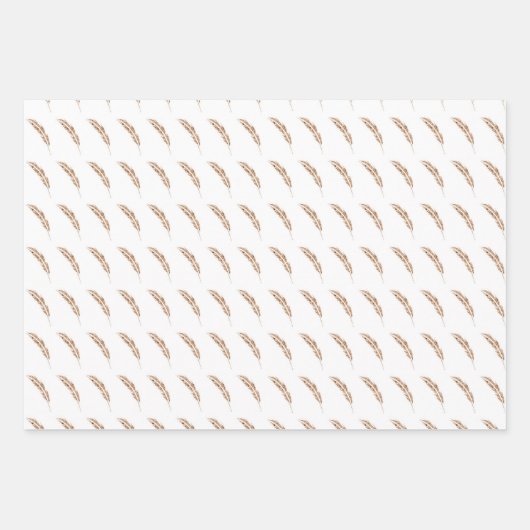 Das Faltpapier für die gefriergetrocknete Feder Geschenkpapier Set (Vorderseite)