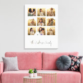 Das familiäre Multi-Foto Creme ist elegant und sti Leinwanddruck (Insitu (Wohnzimmer))