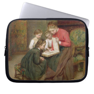 Das Familien-Album, 1869 (Öl auf Leinwand) Laptopschutzhülle