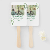 Das familiengrüne Weihnachtsbaum Foto modern Fächer (Vorne und Hinten)