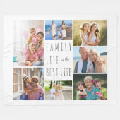 Das Familienleben ist das Beste 7 Foto White Fleecedecke (Vorderseite (Horizontal))