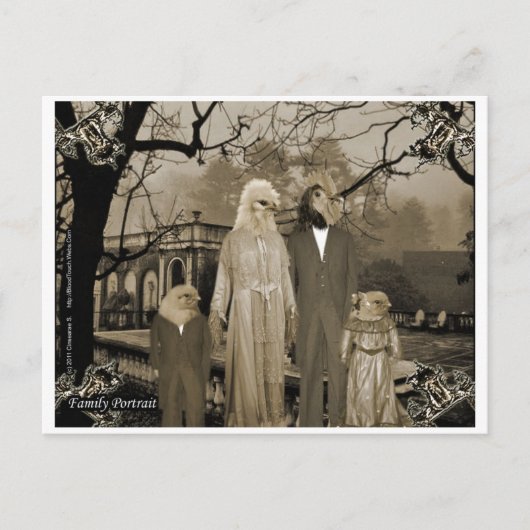 Das Familienporträt Postkarte (Vorderseite)