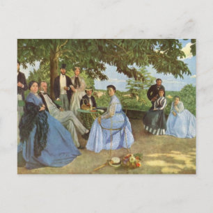 Das Familientreffen, Frédéric Bazille Postkarte