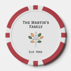 das Familientreffen Jahr Name Baum Gemeinschaft  Pokerchips
