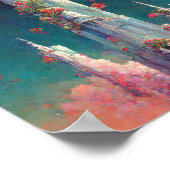 Das Fantasy Art Poster des blühenden Tower (Ecke)