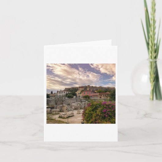 Das farbenfrohe Athen Karte (Vorderseite)