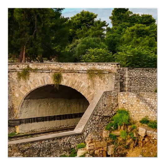 Das farbenfrohe Athen Poster (Vorderseite)