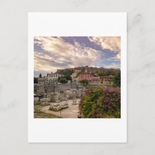 Das farbenfrohe Athen Postkarte