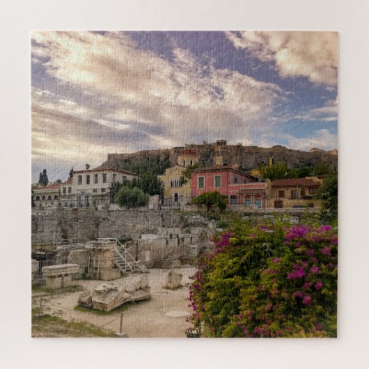 Das farbenfrohe Athen Puzzle (Vertikal)