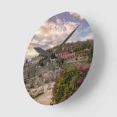 Das farbenfrohe Athen Runde Wanduhr (Winkel)