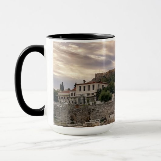 Das farbenfrohe Athen Tasse (Links)
